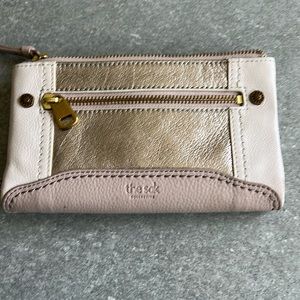 The Sak wallet cream and metallic
